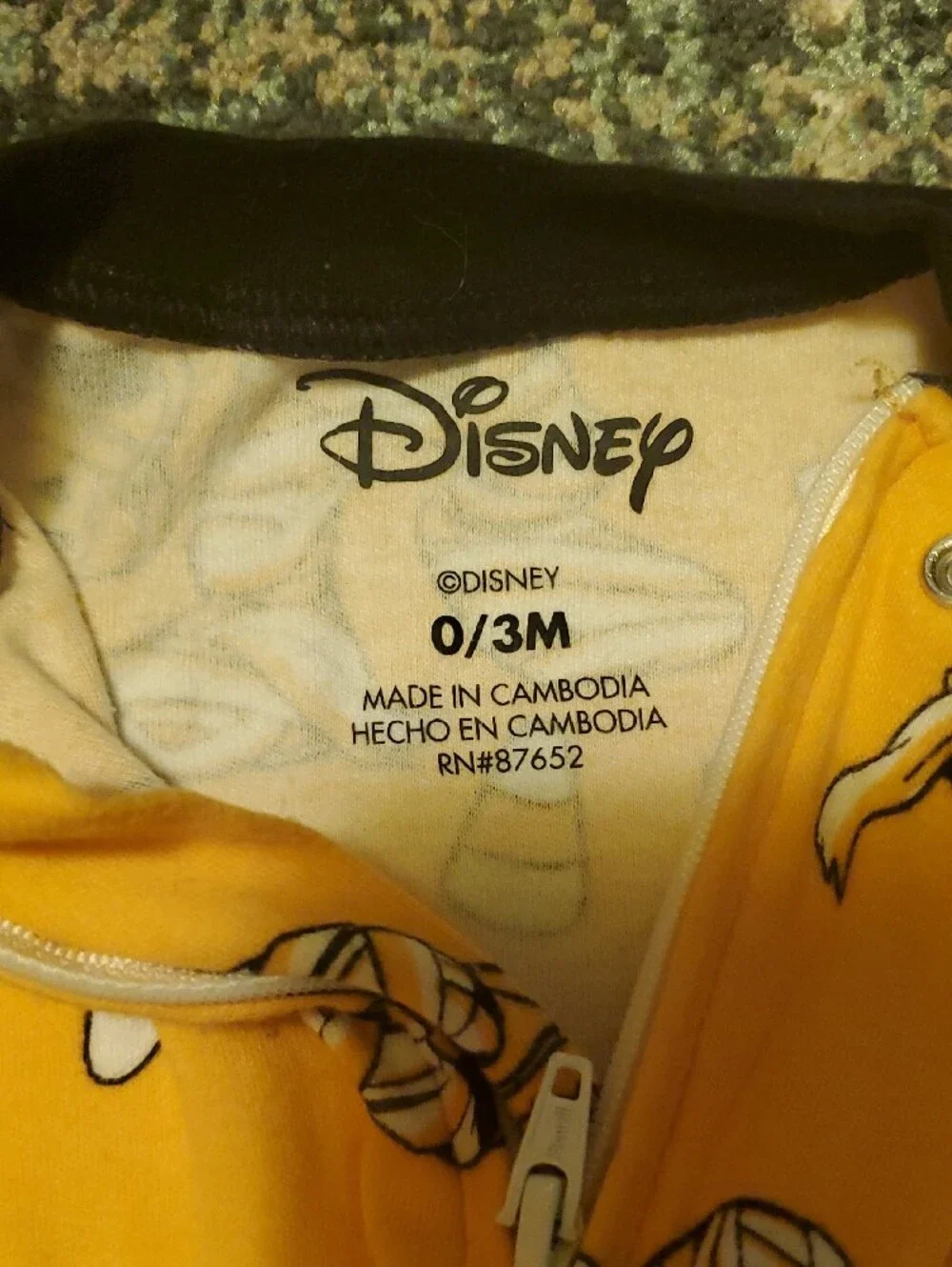 Disney Mickey and Minnie Mummy & Candy Corn Footed One-Piece